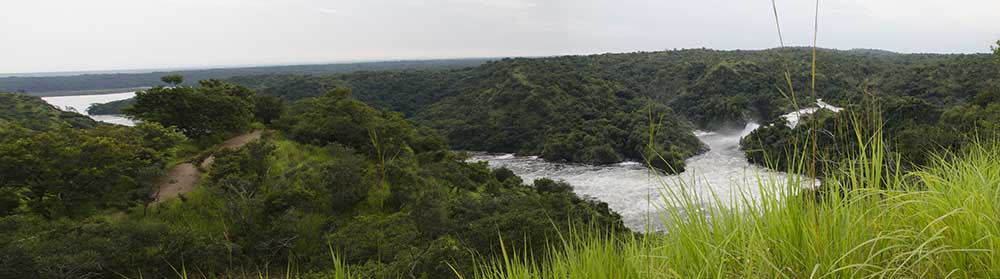 23 - Uganda - parque nacional de las cataratas Murchison - cataratas Murchison - panoramica